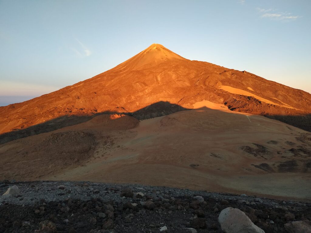 Spain´s tallest mountain El Teide, Tenerife at sunset.